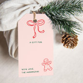Schattigee Fun Doodles Kerstvakantie Cadeaulabel