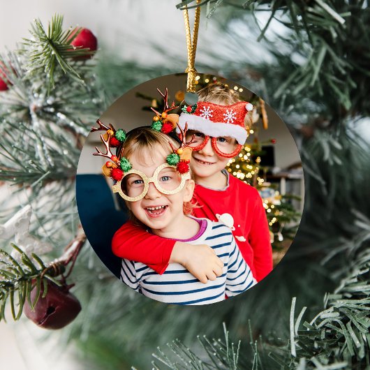 Schattigee Fun Doodles Kerstvakantie Keramisch Ornament