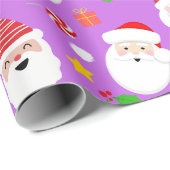 Schattigee Fun Feestelijke Kerstman Kerst Cadeaupapier (Rol Hoek)