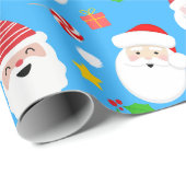 Schattigee Fun Feestelijke Kerstman Kerst Cadeaupapier (Rol Hoek)