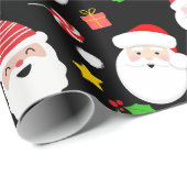 Schattigee Fun Feestelijke Kerstman Kerst Cadeaupapier (Rol Hoek)