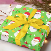 Schattigee Fun Feestelijke Kerstman Kerst Cadeaupapier