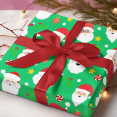 Schattigee Fun Feestelijke Kerstman Kerst Cadeaupapier