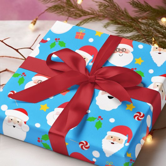 Schattigee Fun Feestelijke Kerstman Kerst Cadeaupapier