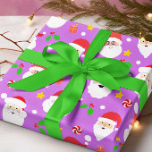 Schattigee Fun Feestelijke Kerstman Kerst Cadeaupapier