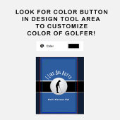 Schattigee Fun GoIfer Humor Ik hou van Big Putts C Golfhanddoek