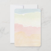 Schattigee Fun Hearts en Rainbow Baby shower Bedankkaart (Achterkant)