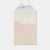 Schattigee Fun Hearts en Rainbow Baby shower Cadeaulabel (Achterkant)