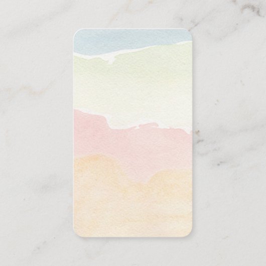 Schattigee Fun Hearts en Rainbow Baby shower Informatiekaartje (Achterkant)