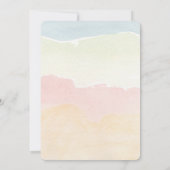 Schattigee Fun Hearts en Rainbow Baby shower Kaart (Achterkant)