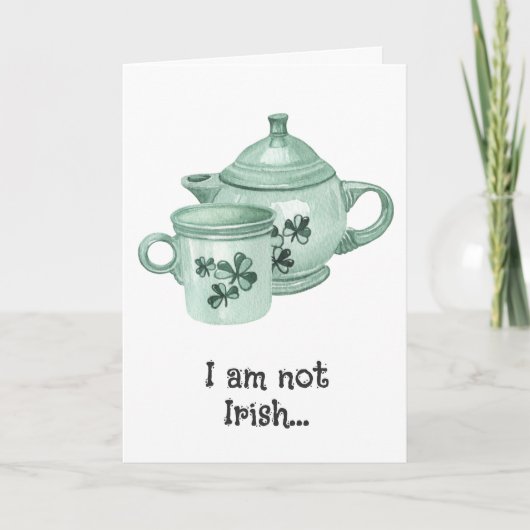 Schattigee Fun Irish Coffee Lover St Patricks Day Aankondiging (Voorkant)