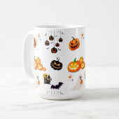 Schattigee Fun Pumpkin Witch Halloween Party Koffiemok (Voorkant links)