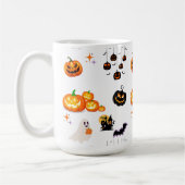 Schattigee Fun Pumpkin Witch Halloween Party Koffiemok (Links)