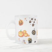 Schattigee Fun Pumpkin Witch Halloween Party Matglas Koffiemok (Links)