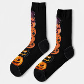 Schattigee Fun Pumpkin Witch Halloween Party Sokken (Links)