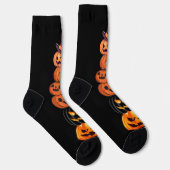 Schattigee Fun Pumpkin Witch Halloween Party Sokken (Rechts)