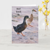 Schattigee Fun Pun Walking Remembered Birthday Duc Kaart (Gele Bloem)