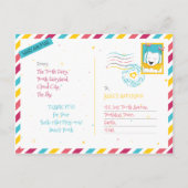 Schattigee Fun Tooth Fairyland, van de tandenfee Briefkaart (Achterkant)