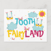 Schattigee Fun Tooth Fairyland, van de tandenfee Briefkaart (Voorkant)