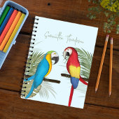 Schattigee Fun Typografie Tropisch Gepersonaliseer Notitieboek