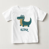 Schattigee Funny Baby Alligator Gepersonaliseerd (Voorkant)
