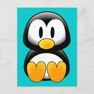 Schattigee Funny Baby Penguin Briefkaart
