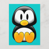 Schattigee Funny Baby Penguin Briefkaart (Voorkant)