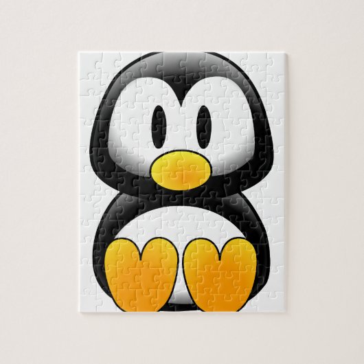 Schattigee Funny Baby Penguin Legpuzzel (Verticaal)