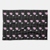 Schattigee Funny Bubblegum Vogels op een Draadpatr Theedoek (Horizontaal)