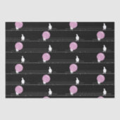 Schattigee Funny Bubblegum Vogels op een Draadpatr Tissuepapier (Voorkant)