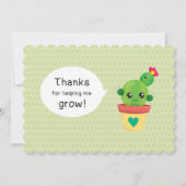 Schattigee Funny Cactus Bedankt voor mij helpen gr Feestdagenkaart (Voorkant)