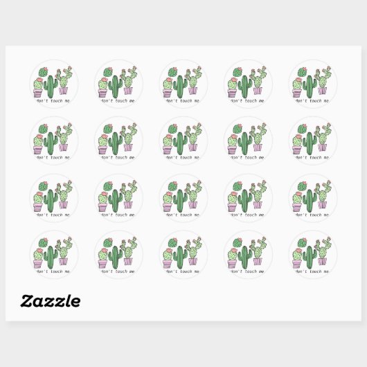 Schattigee Funny Cactus Stickers (Vel)