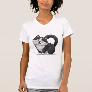 Schattigee Funny Cat Lover Hart Vorm T-shirt