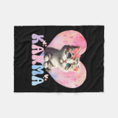 Schattigee Funny Cat Lover Hartvorm Vrouwen Mannen Fleece Deken (Voorkant (Horizontaal))