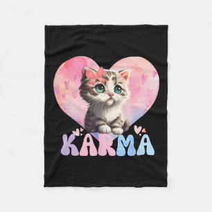 Schattigee Funny Cat Lover Hartvorm Vrouwen Mannen Fleece Deken