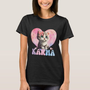 Schattigee Funny Cat Lover Hartvorm Vrouwen Mannen T-shirt