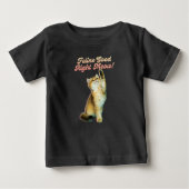 Schattigee Funny Cat Typografie met Speelse Kitten (Voorkant)