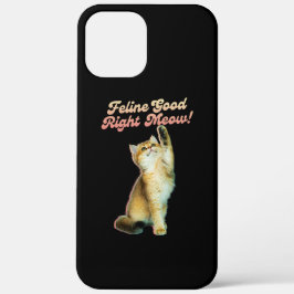 Schattigee Funny Cat Typografie met Speelse Kitten Case-Mate iPhone Case