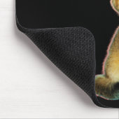 Schattigee Funny Cat Typografie met Speelse Kitten Muismat (Hoek)