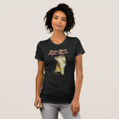 Schattigee Funny Cat Typografie met Speelse Kitten T-shirt (Voorkant volledig)