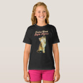 Schattigee Funny Cat Typografie met Speelse Kitten T-shirt (Voorkant volledig)