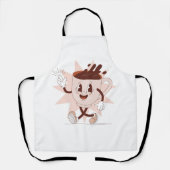 Schattigee Funny Coffee Cartoon Schort (Voorkant)