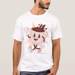 Schattigee Funny Coffee Cartoon T-shirt