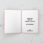 Schattigee Funny Coffee Cup Echtgenote Happy Birth Bedankkaart (Binnen)