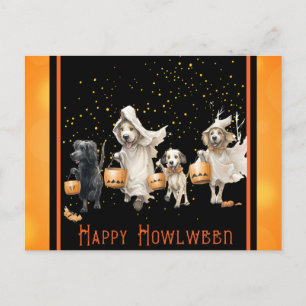 Schattigee Funny Dog Happy Halloween Howlween Briefkaart