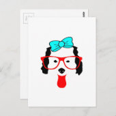 Schattigee Funny Dog Head Drawing Briefkaart (Voorkant / Achterkant)