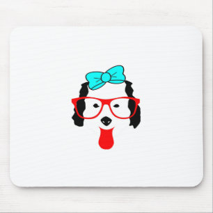 Schattigee Funny Dog Head Drawing Muismat