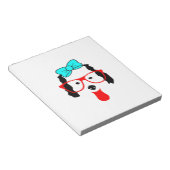 Schattigee Funny Dog Head Drawing Notitieblok (Schuin)