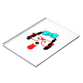 Schattigee Funny Dog Head Drawing Notitieboek (Linkerzijde)