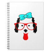 Schattigee Funny Dog Head Drawing Notitieboek (Voorkant)